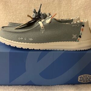 Hey Dude Wendy Boho Casual Slip-on in Denim